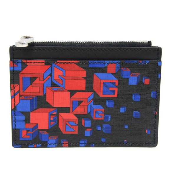 Gucci Square G Space 628471 Leather PVC Card Case Black,Blue,Red Color - Picture 1 of 9
